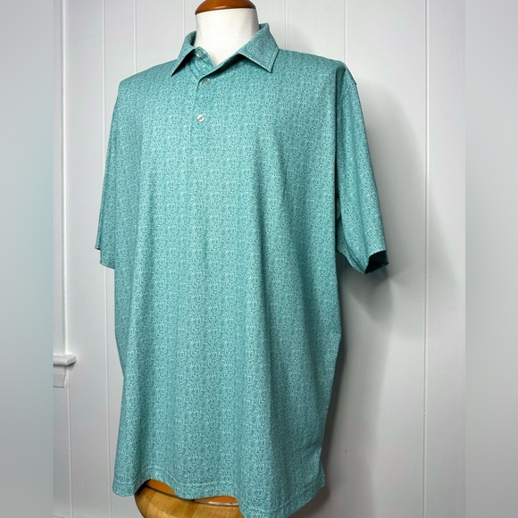 Genteal “Green Golf” Brrr Printed Performance Polo Shirt - Picture 8 of 11